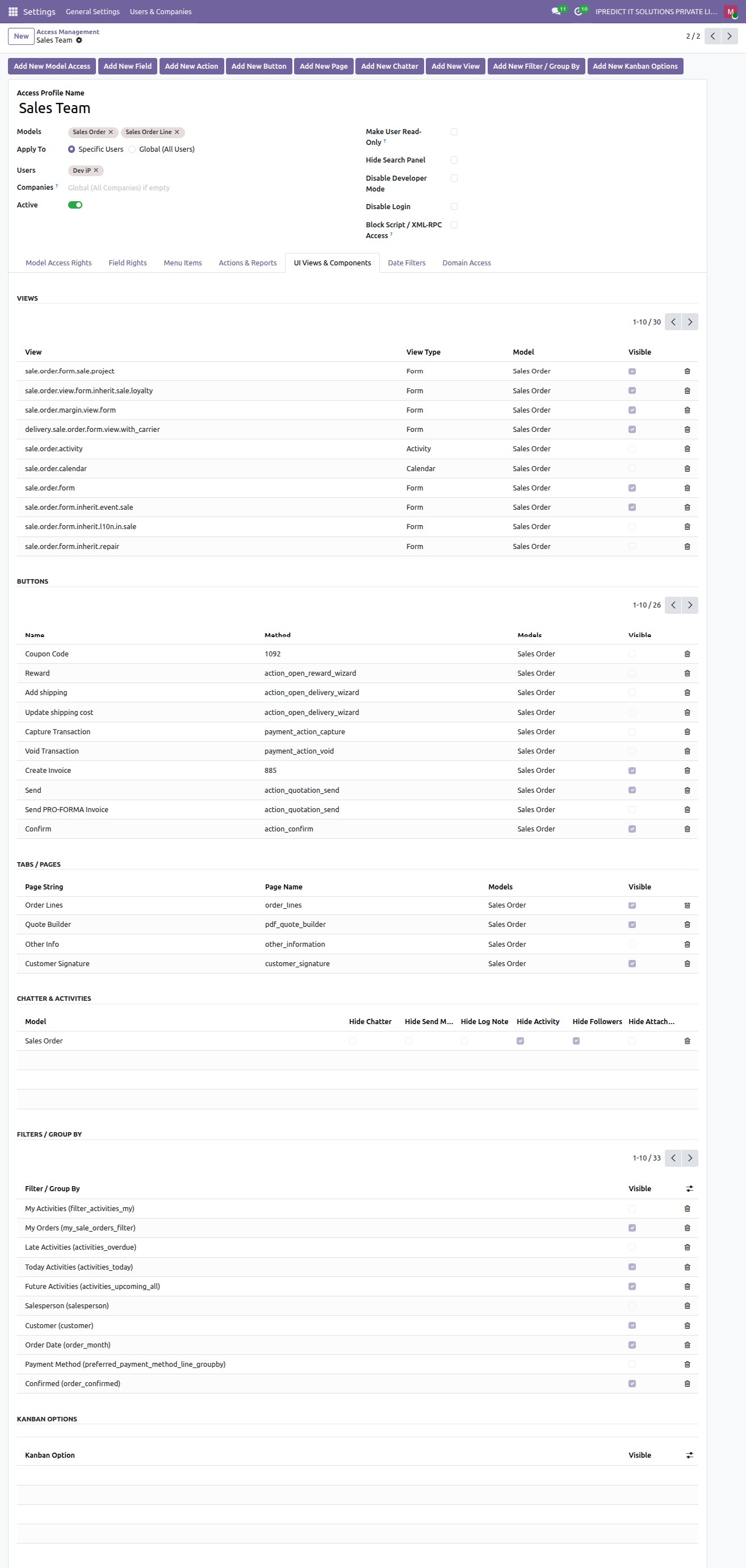 UI Views, Buttons, Tabs and Chatter Controls